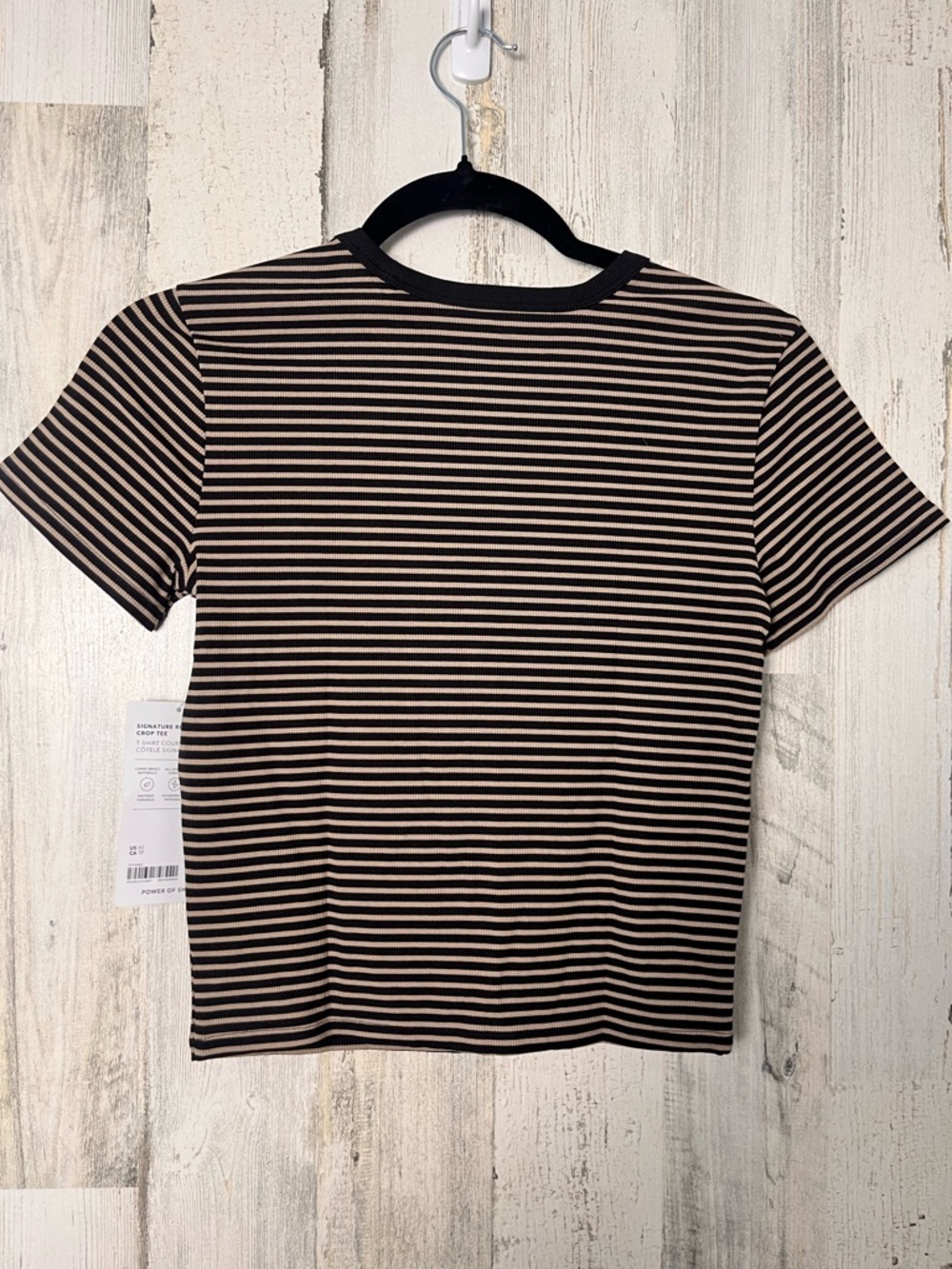 ATHLETA Signature Rib Crop Tee XS - Picture 3 of 9